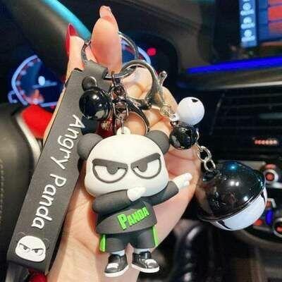 Angry Panda Keychain